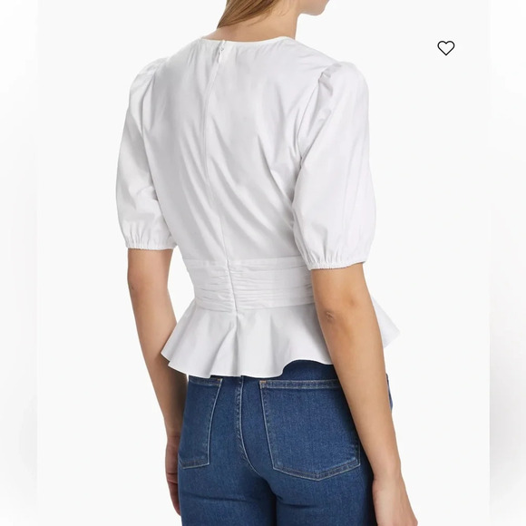 VERONICA BEARD Arvilla Crisscross Top Size 16 - Picture 3 of 15